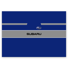 Поздравительная открытка с принтом Subaru в городе Новоалтайск, 100% бумага | плотность бумаги 280 г/м2, матовая, на обратной стороне линовка и место для марки
 | subaru | марка | машины | субару