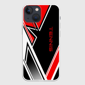 Чехол для iPhone 13 mini с принтом Tennis в городе Новоалтайск,  |  | Тематика изображения на принте: itf | sport | tennis | большой | линии | мяч | надпись | полосы | ракетка | россии | россия | рф | сборная | символ | состязание | спорт | спортсмен | теннис | теннисист | теннисистка | флаг