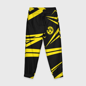 Детские брюки 3D с принтом BVB Sport 2018 | FC Borussia в городе Новоалтайск, 100% полиэстер | манжеты по низу, эластичный пояс регулируется шнурком, по бокам два кармана без застежек, внутренняя часть кармана из мелкой сетки | Тематика изображения на принте: borussia | fc | football | football club | geometry | sport | texture | боруссия | геометрия | спорт | спортивные | текстура | униформа | фирменные цвета | фк | футбол | футбольный клуб