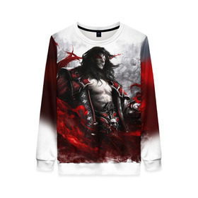 Женский свитшот 3D с принтом Castlevania: Lords of Shadow в городе Новоалтайск, 100% полиэстер с мягким внутренним слоем | круглый вырез горловины, мягкая резинка на манжетах и поясе, свободная посадка по фигуре | бельмонт | вампир | габриэль | комбо | монстр | оружие | приём | слэшер | ужас | фэнтези | череп