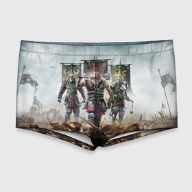 Мужские купальные плавки 3D с принтом For Honor в городе Новоалтайск, Полиэстер 85%, Спандекс 15% |  | hack | slash | викинги | за честь | история | меч | оружие | рыцарь | самурай | топор | файтинг
