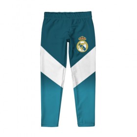 Детские леггинсы 3D с принтом Real Madrid 2018 New #2 в городе Новоалтайск, полиэстер 85%, спандекс 15% | эластичный пояс, зауженный крой | Тематика изображения на принте: 