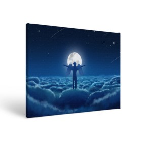 Холст прямоугольный с принтом XXXTentacion Fly в городе Новоалтайск, 100% ПВХ |  | art | fly | moon | rap | space | tentacion | xxx | xxxtentacion | космос | луна | небеса | тентасьон