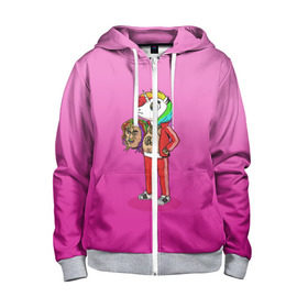 Детская толстовка 3D на молнии с принтом 6IX9INE UNICORN в городе Новоалтайск, 100% полиэстер |  манжеты и пояс оформлены широкой мягкой резинкой, двухслойный капюшон со шнурком для регулировки, спереди карманы и застежка-молния
 | 6ix9ine | sixnine | tekashi