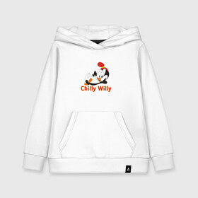 Детская толстовка хлопок с принтом Chilly Willy в городе Новоалтайск, 100% хлопок | Круглый горловой вырез, эластичные манжеты, пояс, капюшен | chilly | chilly willy | арт | животные | милые | мультфильмы | пингвины | чилли вилли