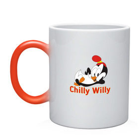 Кружка хамелеон с принтом Chilly Willy в городе Новоалтайск, керамика | меняет цвет при нагревании, емкость 330 мл | Тематика изображения на принте: chilly | chilly willy | арт | животные | милые | мультфильмы | пингвины | чилли вилли