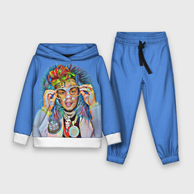Детский костюм 3D (с толстовкой) с принтом 6IX9INE SWAG в городе Новоалтайск,  |  | Тематика изображения на принте: 6ix9ine | sixnine | tekashi
