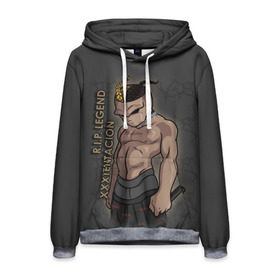 Мужская толстовка 3D с принтом XXXTentacion / RIP Legend в городе Новоалтайск, 100% полиэстер | двухслойный капюшон со шнурком для регулировки, мягкие манжеты на рукавах и по низу толстовки, спереди карман-кенгуру с мягким внутренним слоем. | 17 | album | at | freex | jaseh | legend | look | me | onfroy | r.i.p. | rap | revenge | rip | tentacion | xxx | xxxtentacion | джасей | джесей | икс | легенда | онфрой | покойся | рэп | с миром | тентаньсьен | тентасьён | тентасьон | экс