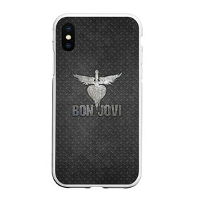 Чехол для iPhone XS Max матовый с принтом Bon Jovi в городе Новоалтайск, Силикон | Область печати: задняя сторона чехла, без боковых панелей | Тематика изображения на принте: bon jovi | альбом | арена | бон | бон джови | глэм | группа | джови | джон | метал | музыка | надпись | песни | поп | попрок | рок | рокер | смайл | солист | софт | стена | хард | хеви | хевиметал