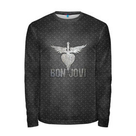 Мужской лонгслив 3D с принтом Bon Jovi в городе Новоалтайск, 100% полиэстер | длинные рукава, круглый вырез горловины, полуприлегающий силуэт | bon jovi | альбом | арена | бон | бон джови | глэм | группа | джови | джон | метал | музыка | надпись | песни | поп | попрок | рок | рокер | смайл | солист | софт | стена | хард | хеви | хевиметал