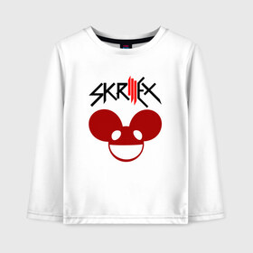 Детский лонгслив хлопок с принтом Skrillex в городе Новоалтайск, 100% хлопок | круглый вырез горловины, полуприлегающий силуэт, длина до линии бедер | john | moore | skrilex | skrillex | sonny | twipz | бростеп | джон | диджей | композитор | музыкант | мур | продюсер | скрайлекс | скрайллекс | скрилекс | скриллекс | сонни | хаус | электро