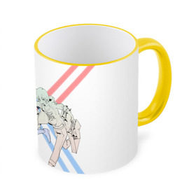 Кружка 3D с принтом Darling in the Franxx в городе Новоалтайск, керамика | ёмкость 330 мл | Тематика изображения на принте: darling | darling in the franxx | franxx | hiro | zero two | zerotwo | милый | милый во франкcе | франкс