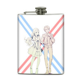Фляга с принтом Darling in the Franxx в городе Новоалтайск, металлический корпус | емкость 0,22 л, размер 125 х 94 мм. Виниловая наклейка запечатывается полностью | Тематика изображения на принте: darling | darling in the franxx | franxx | kokoro | mitsuru | милый | милый во франкcе | франкс