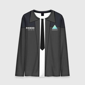 Мужской лонгслив 3D с принтом Detroit RK800 в городе Новоалтайск, 100% полиэстер | длинные рукава, круглый вырез горловины, полуприлегающий силуэт | 2038 | connor | dbh | detroit | gamer | kara | андроид | девиант | детройт | кара | квест | коннор | маркус