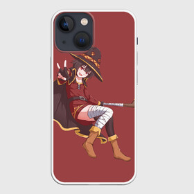Чехол для iPhone 13 mini с принтом Megumin peace в городе Новоалтайск,  |  | konosuba | megumin | мегумин