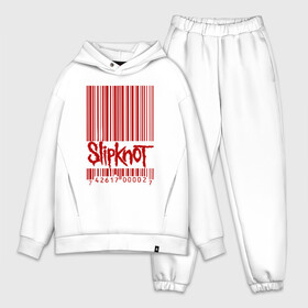 Мужской костюм хлопок OVERSIZE с принтом SlipKnot штрих код в городе Новоалтайск,  |  | 1999 | got | slipknot. mad | группа | код | логотип | надпись | слипкнот | штрих | штрихкод | эмблема