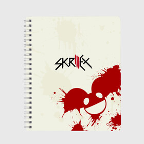 Тетрадь с принтом Skrillex в городе Новоалтайск, 100% бумага | 48 листов, плотность листов — 60 г/м2, плотность картонной обложки — 250 г/м2. Листы скреплены сбоку удобной пружинной спиралью. Уголки страниц и обложки скругленные. Цвет линий — светло-серый
 | john | moore | skrilex | skrillex | sonny | twipz | бростеп | джон | диджей | композитор | музыкант | мур | продюсер | скрайлекс | скрайллекс | скрилекс | скриллекс | сонни | хаус | электро