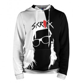 Мужская толстовка 3D с принтом Skrillex в городе Новоалтайск, 100% полиэстер | двухслойный капюшон со шнурком для регулировки, мягкие манжеты на рукавах и по низу толстовки, спереди карман-кенгуру с мягким внутренним слоем. | Тематика изображения на принте: john | moore | skrilex | skrillex | sonny | twipz | бростеп | джон | диджей | композитор | музыкант | мур | продюсер | скрайлекс | скрайллекс | скрилекс | скриллекс | сонни | хаус | электро