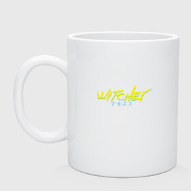 Кружка керамическая с принтом WITCHER 2077 (НА СПИНЕ) в городе Новоалтайск, керамика | объем — 330 мл, диаметр — 80 мм. Принт наносится на бока кружки, можно сделать два разных изображения | 2019 | cd project red | cyberpunk 2077 | future | hack | samurai | sci fi | the witcher | witcher 2077 | андроиды | безумие | будущее | ведьмак 2077 | киберпанк 2077 | логотип | роботы | самураи | фантастика | цифры