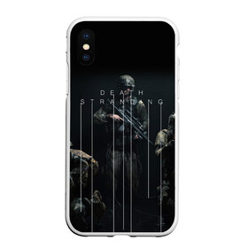 Чехол для iPhone XS Max матовый с принтом DEATH STRANDING в городе Новоалтайск, Силикон | Область печати: задняя сторона чехла, без боковых панелей | hideo kojima | hilermo del toro | kojima productions | norman reedus | бурят гений | гильермо дель торо | леа сейду | лея | мадс миккельсен | норман ридус | хидео кодзима
