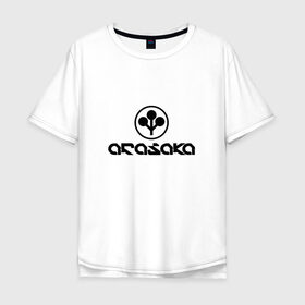 Мужская футболка хлопок Oversize с принтом ARASAKA \ CYBERPUNK 2077 в городе Новоалтайск, 100% хлопок | свободный крой, круглый ворот, “спинка” длиннее передней части | 