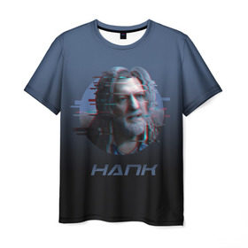 Мужская футболка 3D с принтом Hank Anderson в городе Новоалтайск, 100% полиэфир | прямой крой, круглый вырез горловины, длина до линии бедер | connor | cyberlife | detroit become human | deviant | kara | markus | ps4 | rk800 |  detroit: become human | детроит | детроит: стать человеком | игры | кара | коннор | конор | кэра | маркус | пиратs | эксклюзив