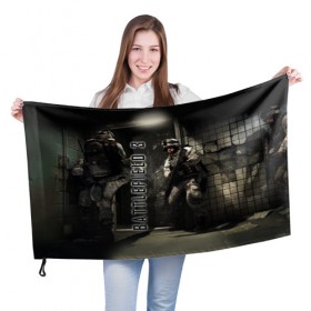 Флаг 3D с принтом BATTLEFIELD 3 в городе Новоалтайск, 100% полиэстер | плотность ткани — 95 г/м2, размер — 67 х 109 см. Принт наносится с одной стороны | battlefield | война | игры | оружия | поле битвы | солдат | спецназ | стратегия | тактика | танки | шутер
