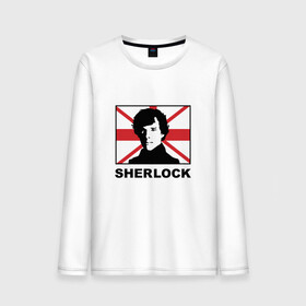 Мужской лонгслив хлопок с принтом Шерлок в городе Новоалтайск, 100% хлопок |  | sherlock | бенедикт камбербэтч | доктор ватсон | мартин фримен | шерлок