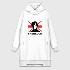 Платье-худи хлопок с принтом Шерлок в городе Новоалтайск,  |  | sherlock | бенедикт камбербэтч | доктор ватсон | мартин фримен | шерлок