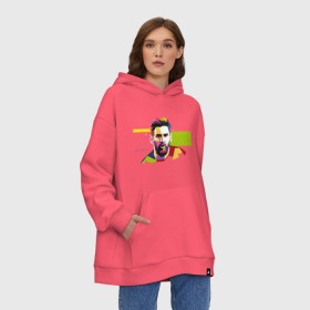 Худи SuperOversize хлопок с принтом Lionel Messi в городе Новоалтайск, 70% хлопок, 30% полиэстер, мягкий начес внутри | карман-кенгуру, эластичная резинка на манжетах и по нижней кромке, двухслойный капюшон
 | argentina | football | goal | messi | sport | team | аргентина | гол | ди мария | игрок | месси | мяч | спорт | тренер | футбол | чемпион | чемпионат