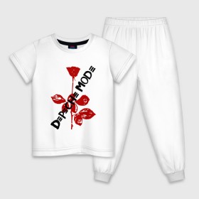 Детская пижама хлопок с принтом Depeche Mode в городе Новоалтайск, 100% хлопок |  брюки и футболка прямого кроя, без карманов, на брюках мягкая резинка на поясе и по низу штанин
 | depeche mode | альтернативный | вестник моды | депеш мод | депешмод | дэйв гаан | индастриал | мартин гор | музыка | новая волна | роза | рок | синти поп | электроник | энди флетчер