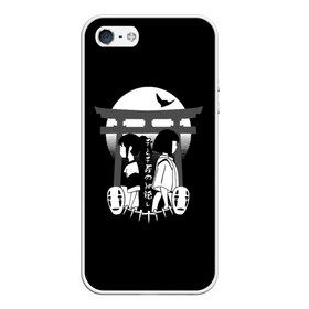 Чехол для iPhone 5/5S матовый с принтом Унесённые призраками в городе Новоалтайск, Силикон | Область печати: задняя сторона чехла, без боковых панелей | spirited away | миядзаки | хаяо