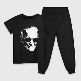 Детская пижама хлопок с принтом STAN LEE в городе Новоалтайск, 100% хлопок |  брюки и футболка прямого кроя, без карманов, на брюках мягкая резинка на поясе и по низу штанин
 | Тематика изображения на принте: stan lee | ли | стен | стэн