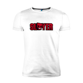 Мужская футболка хлопок Slim с принтом Slayer в городе Новоалтайск, 92% хлопок, 8% лайкра | приталенный силуэт, круглый вырез ворота, длина до линии бедра, короткий рукав | slayer | группа | гэри холт | керри кинг | метал | музыка | пентаграмма | песни | пол бостаф | рок | слаер | слайер | слеар | слеер | слейр | слеяр | том арайа | трэш | тяжелый | хеви