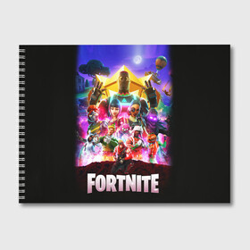 Альбом для рисования с принтом Fortnite Королевская Битва в городе Новоалтайск, 100% бумага
 | матовая бумага, плотность 200 мг. | battle | epic | fortnite | games | heroes | logo | ninja | raven | royale | битва | боевой | ворон | герои | кефир | королевская | лого | логотип | ниндзя | пропуск | топ 1 | фартнайт | фортнайт | эпик