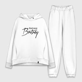 Женский костюм хлопок Oversize с принтом God save Britney в городе Новоалтайск,  |  | baby one more time | britney spears | oops | бритни спирс