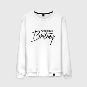 Мужской свитшот хлопок с принтом God save Britney в городе Новоалтайск, 100% хлопок |  | baby one more time | britney spears | oops | бритни спирс
