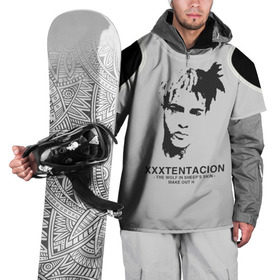 Накидка на куртку 3D с принтом XXXTentacion в городе Новоалтайск, 100% полиэстер |  | bad | dead | death | geometry | rap | revenge | rip | texture | usa | xxxtentacion | геометрия | джасей дуэйн онфрой | зарубежный реп | исполнитель | карбон | музыкант | ревендж | реп | рэп | рэпер | текстура