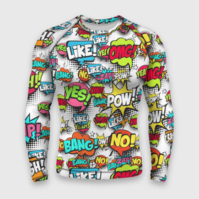Мужской рашгард 3D с принтом POP ART FASHION | ПОП АРТ в городе Новоалтайск,  |  | pop art | style | безумство | комикс | лейблы | микс | поп арт | яркие | яркое | яркости