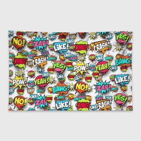 Флаг-баннер с принтом Pop art fashion в городе Новоалтайск, 100% полиэстер | размер 67 х 109 см, плотность ткани — 95 г/м2; по краям флага есть четыре люверса для крепления | pop art | style | безумство | комикс | лейблы | микс | поп арт | яркие | яркое | яркости