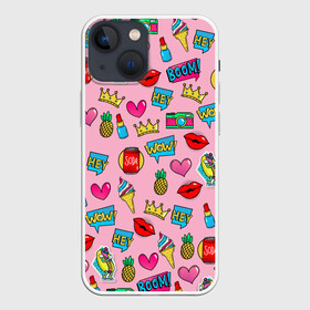Чехол для iPhone 13 mini с принтом Pop Art в городе Новоалтайск,  |  | Тематика изображения на принте: pop art | гламур | лето | мода | поп арт | стикер | стиль | тренд | фэшн