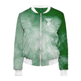 Женский бомбер 3D с принтом R6S CAVEIRA в городе Новоалтайск, 100% полиэстер | застегивается на молнию, по бокам два кармана без застежек, мягкие манжеты, по низу бомбера и на воротнике — эластичная резинка | 2019 | cybersport | esports | pro league | r6 | rainbow | rainbow six | siege | six | армия | боевик | военные | война | игры | киберспорт | логотип | оперативники | радуга | шутер