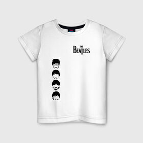 Детская футболка хлопок с принтом The Beatles в городе Новоалтайск, 100% хлопок | круглый вырез горловины, полуприлегающий силуэт, длина до линии бедер | beatles | the beatles | бителз | бителс | битлз | битлс | битлы | джон леннон | джордж харрисон | жуки | зе | ливерпульская четвёрка | мерсибит | пол маккартни | поп | ринго старр | рок группа