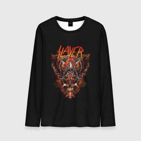 Мужской лонгслив 3D с принтом Slayer в городе Новоалтайск, 100% полиэстер | длинные рукава, круглый вырез горловины, полуприлегающий силуэт | slayer | гэри холт | керри кинг | пентаграмма | пол бостаф | рок группа | слаер | слайер | слеар | слеер | слейр | слеяр | том арайа | хеви