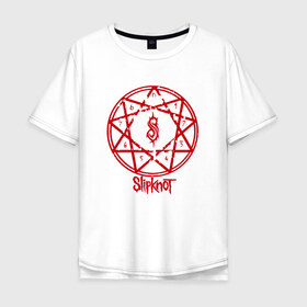 Мужская футболка хлопок Oversize с принтом Slipknot в городе Новоалтайск, 100% хлопок | свободный крой, круглый ворот, “спинка” длиннее передней части | slipknot | джей вайнберг | кользящий узел | крис фен | крэйг джонс | мик томсон | петля | рок музыка | сид уилсон | слайпкнот | слипкнот | слипнот | удавка