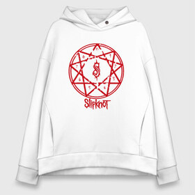 Женское худи Oversize хлопок с принтом Slipknot в городе Новоалтайск, френч-терри — 70% хлопок, 30% полиэстер. Мягкий теплый начес внутри —100% хлопок | боковые карманы, эластичные манжеты и нижняя кромка, капюшон на магнитной кнопке | slipknot | джей вайнберг | кользящий узел | крис фен | крэйг джонс | мик томсон | петля | рок музыка | сид уилсон | слайпкнот | слипкнот | слипнот | удавка