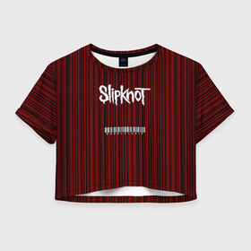 Женская футболка 3D укороченная с принтом Slipknot в городе Новоалтайск, 100% полиэстер | круглая горловина, длина футболки до линии талии, рукава с отворотами | Тематика изображения на принте: slipknot | альтернативный | грув | джей вайнберг | кользящий узел | крис фен | крэйг джонс | метал | мик томсон | музыка | ню | петля | рок | сид уилсон | слайпкнот | слипкнот | слипнот | удавка