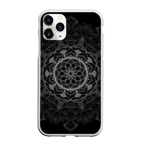 Чехол для iPhone 11 Pro Max матовый с принтом Мандала в городе Новоалтайск, Силикон |  | Тематика изображения на принте: black | circle | draw | flower | ink | mandala | ornament | pattern | абстракт | геометрия | жизнь | круг | круговой | орнамент | паттерн | симметрия | узоры | цветок | чернила