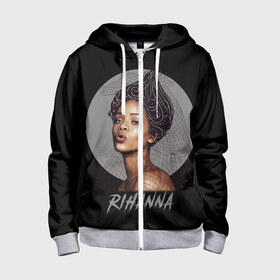 Детская толстовка 3D на молнии с принтом Rihanna в городе Новоалтайск, 100% полиэстер |  манжеты и пояс оформлены широкой мягкой резинкой, двухслойный капюшон со шнурком для регулировки, спереди карманы и застежка-молния
 | rihanna | риана | рианна