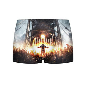 Мужские трусы 3D с принтом Frostpunk - city в городе Новоалтайск, 50% хлопок, 50% полиэстер | классическая посадка, на поясе мягкая тканевая резинка | 